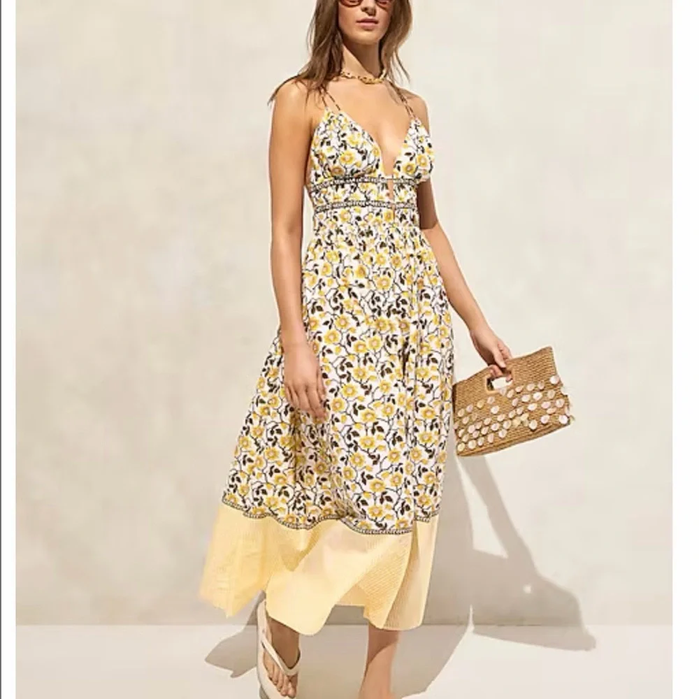 J. Crew Daffodil Floral Maxi Dress - Picture 1 of 5